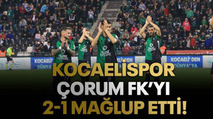 Kocaelispor Çorum FK’yı 2-1 mağlup etti!